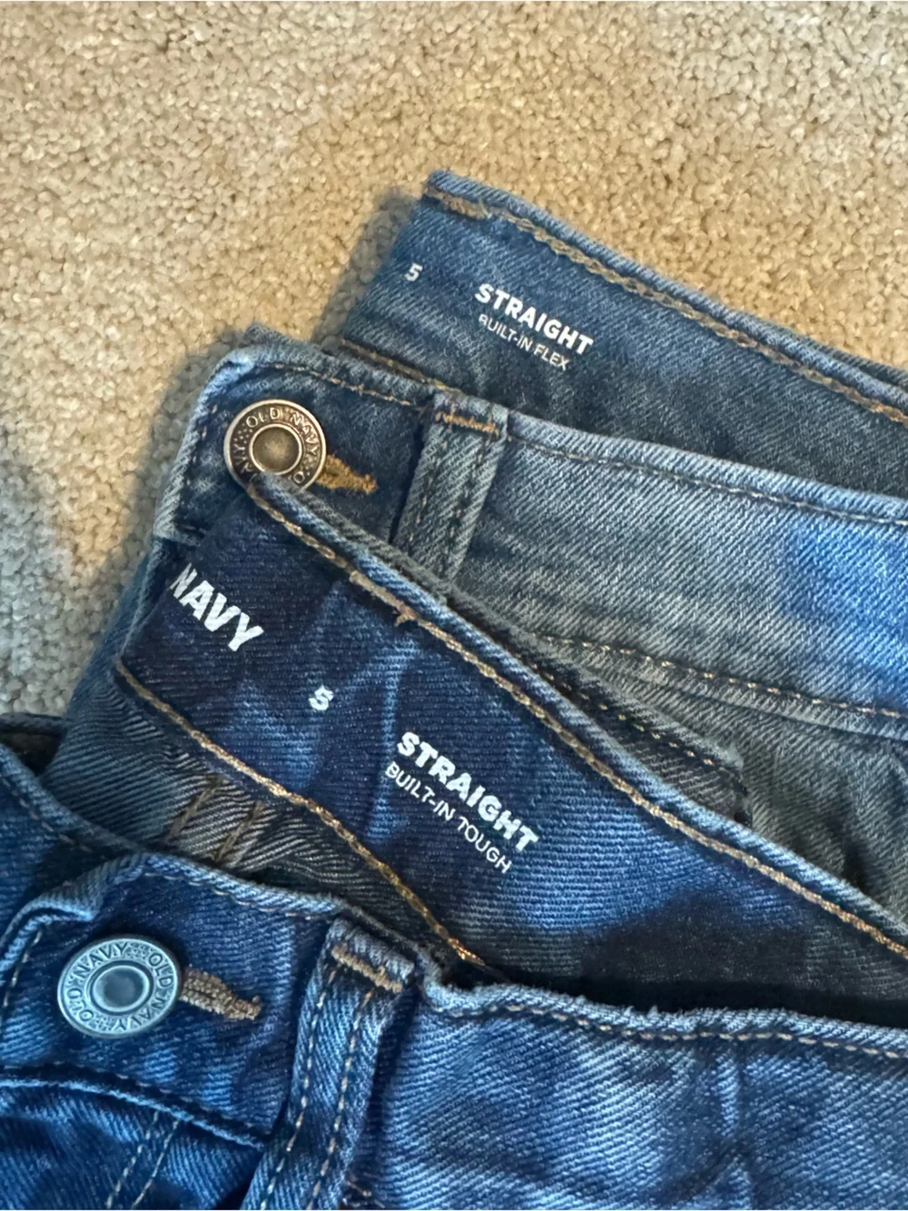 Old Navy Boy’s Jeans - Dark Blue & Medium Blue
